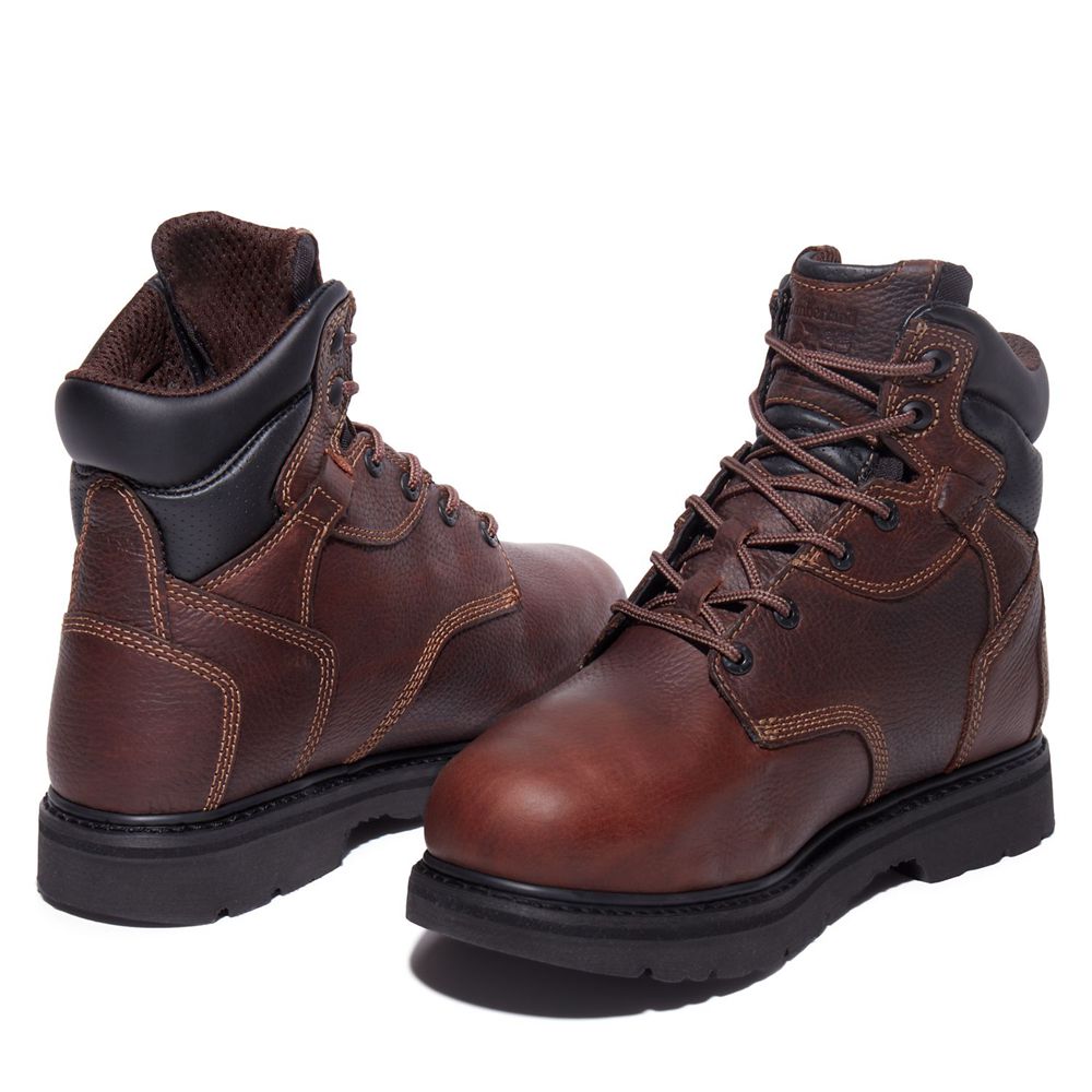 Timberland Mens Work Boots PRO® Flexshield Met Guard 6\" Steel Toe - Burgundy - India CA1620957